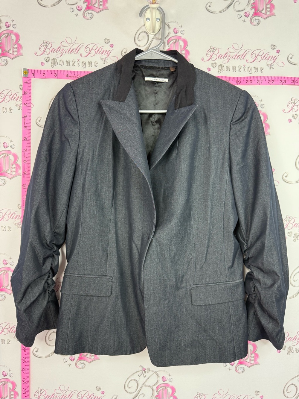 Tahari Charcoal Gray Women's Tailored Blazer